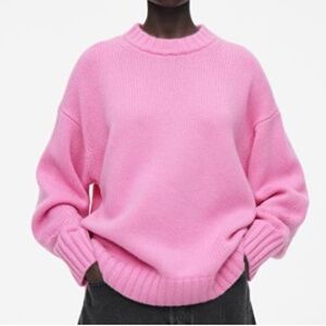 COS Beautiful Chunky 100% Cashmere Sweater Sz M NEW $350!!